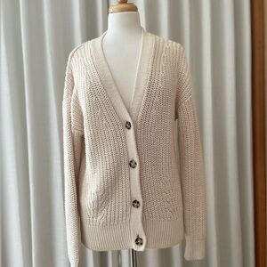 Banana Republic Fisherman’s rib cotton cardigan